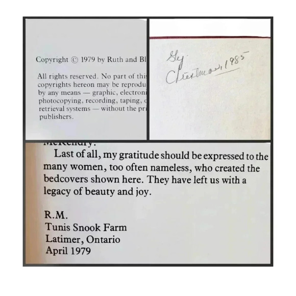 Quilts & Bed Coverings in the Canadian Tradition Ruth McKendry 1979 HC Folk Art - Picture 5 of 13